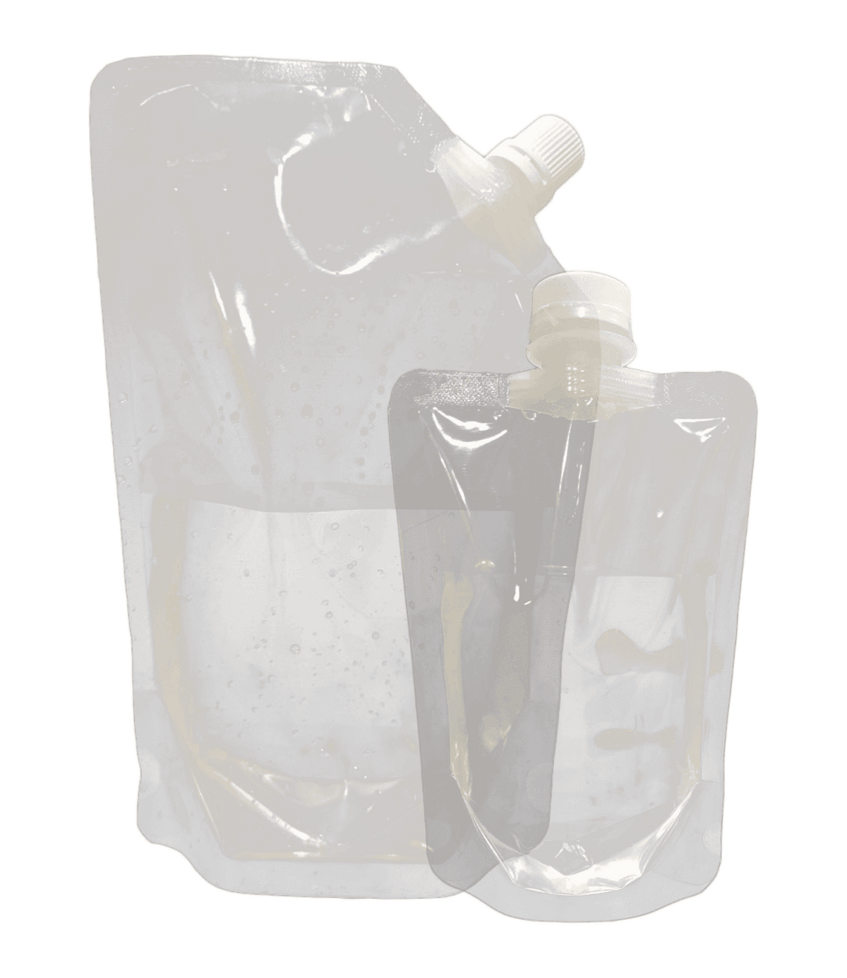 Transparent vacuum standup pouches