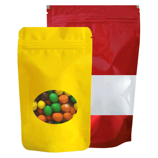 Glossy standup pouch with window