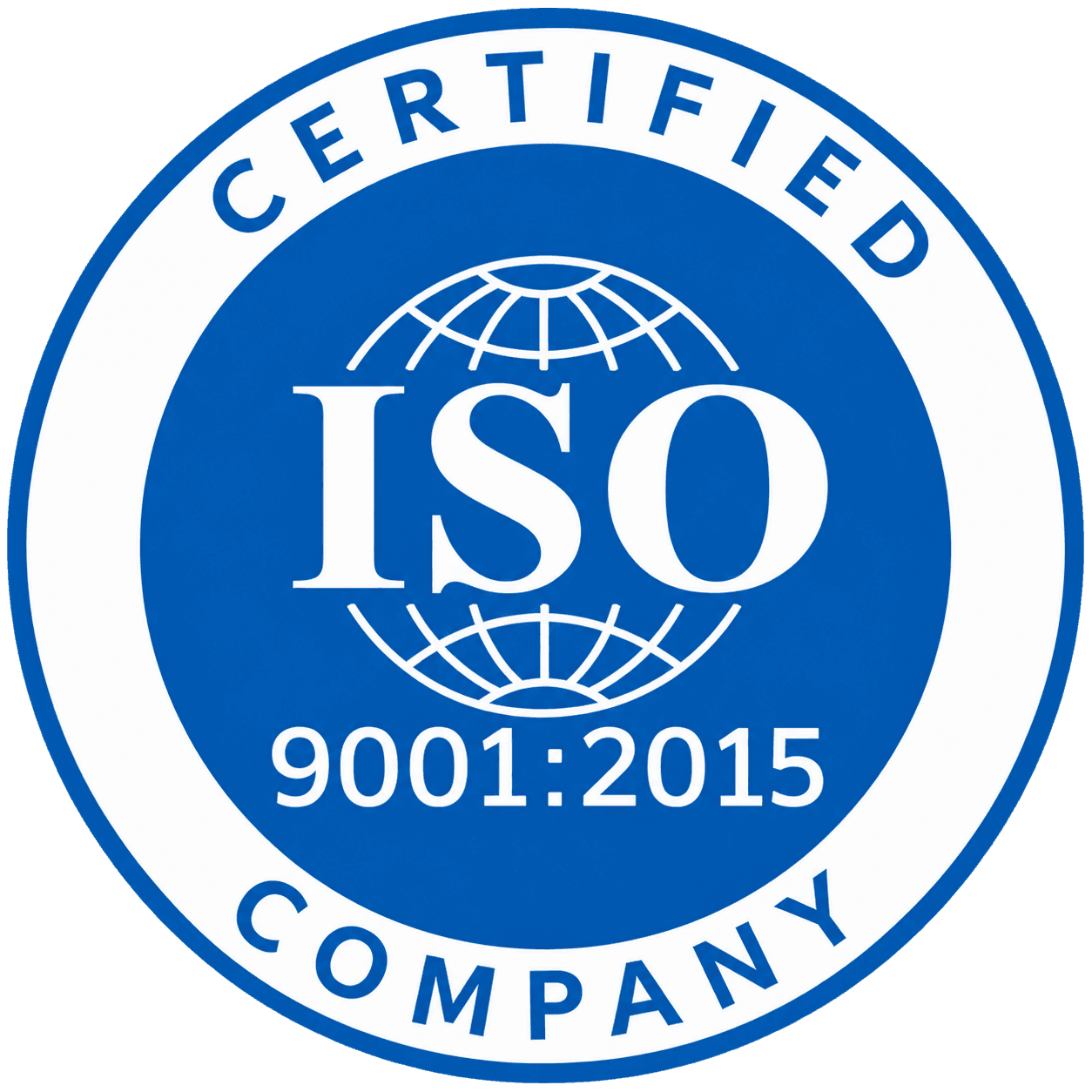ISO 9001:2015 certified company